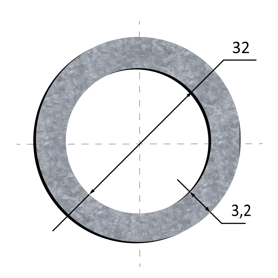 Труба оцинкованная Ду 32х3,2