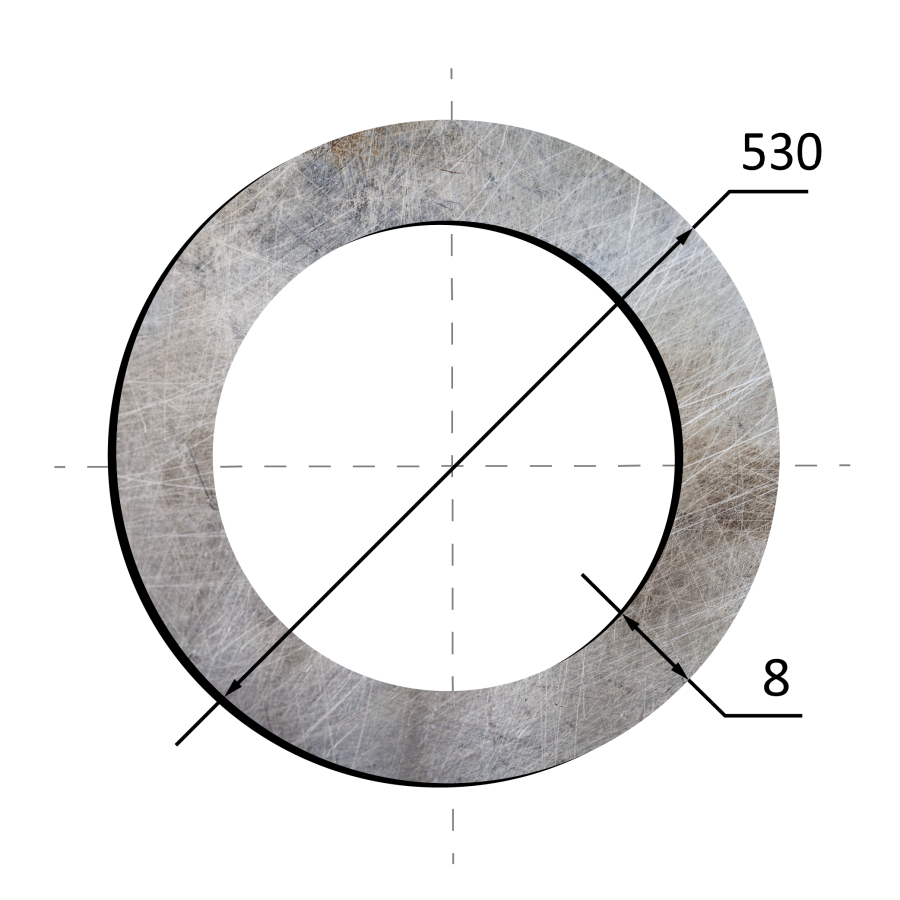 Труба восстановленная 530х8