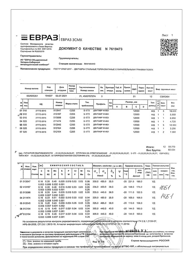 Балка 10 Б1
