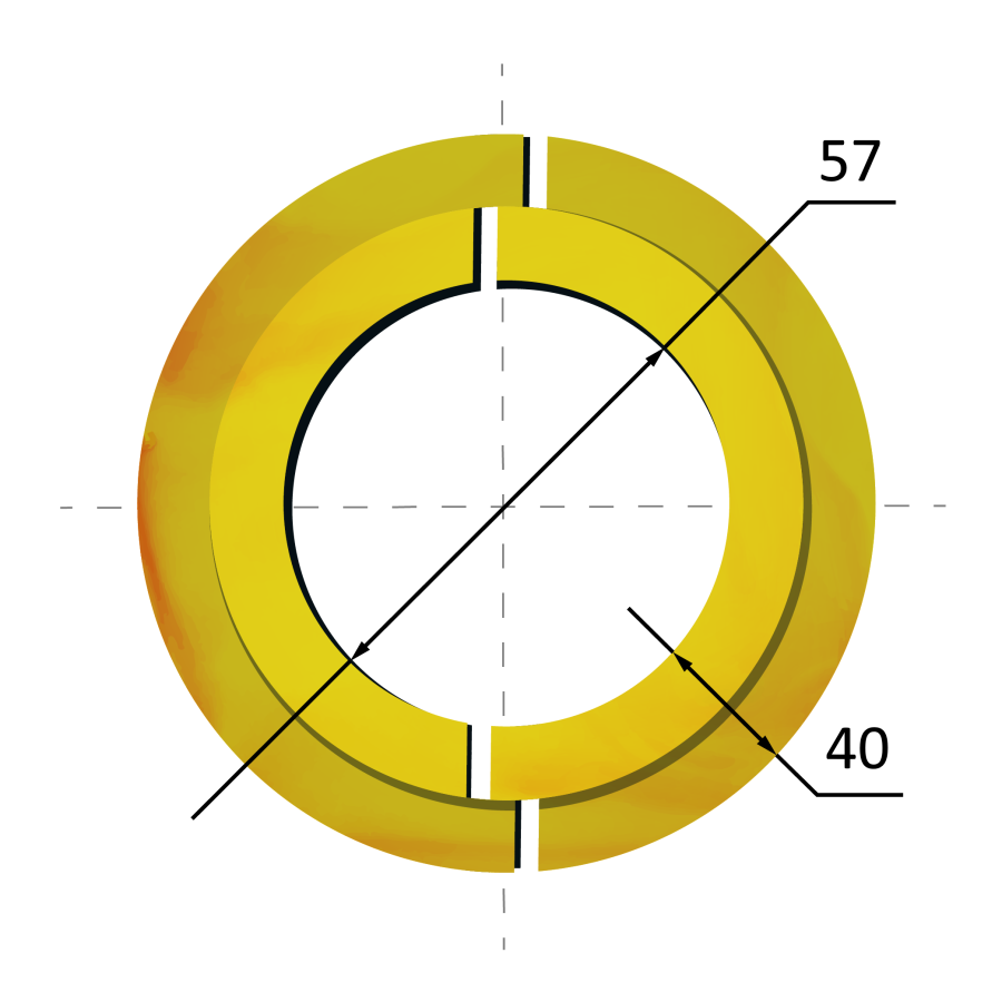 Скорлупа ППУ 57х40