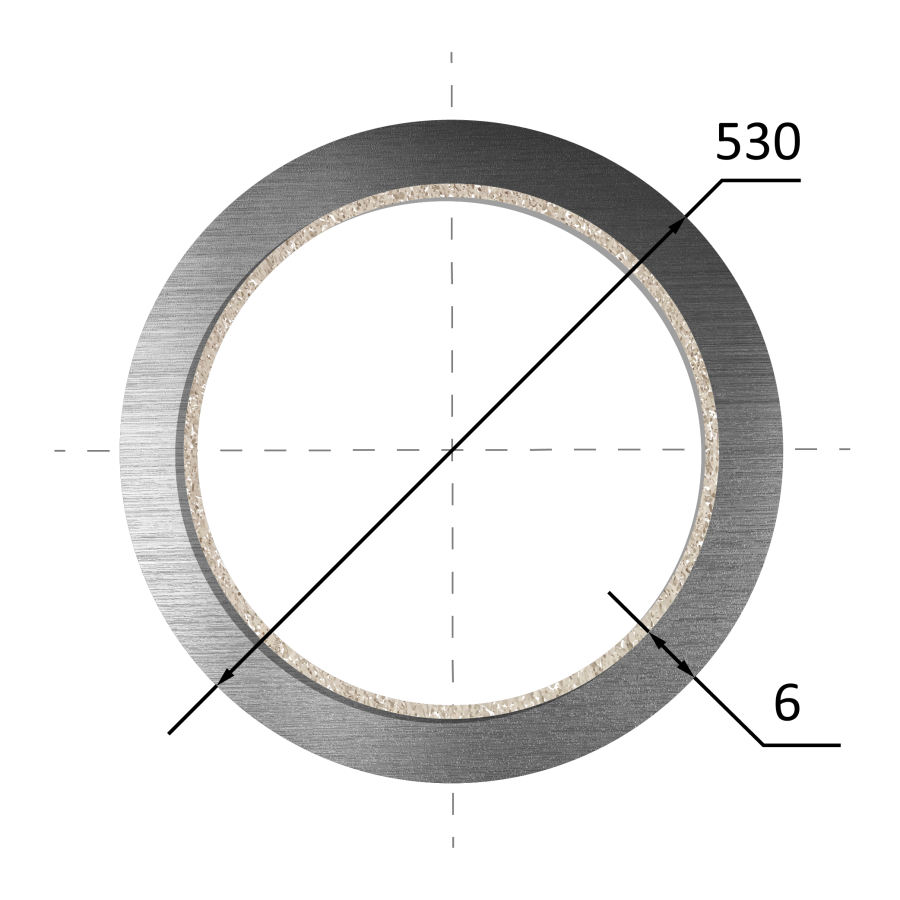 Труба 530х6 в ЦПП изоляции